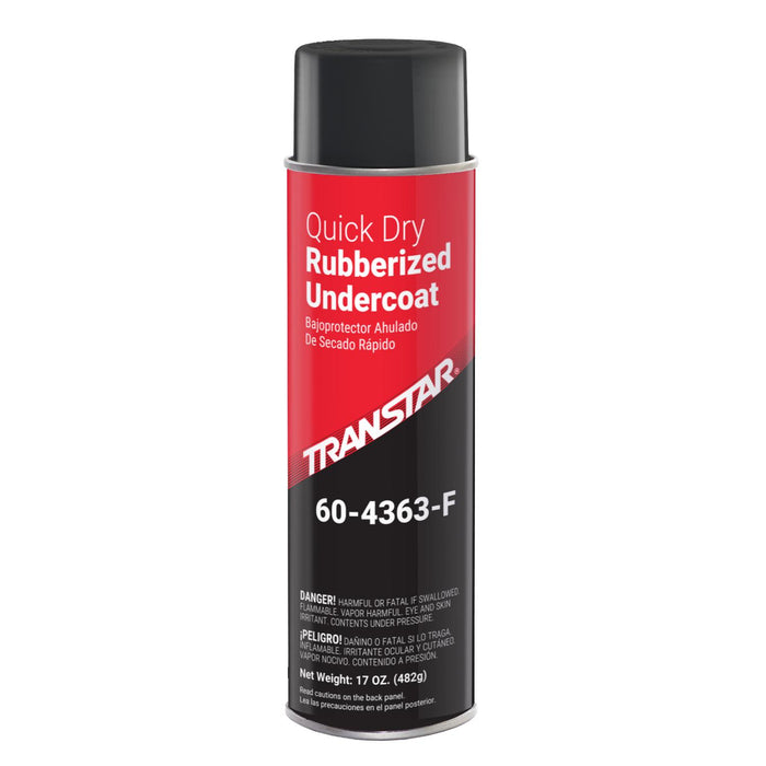Transtar Autobody Technology 60-4363-F Quick Dry Rubberized Undercoating, 20 oz, Can, Aerosol, Black