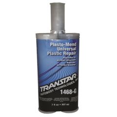 TRANSTAR® 1468-G Plasto-Mend Universal Plastic Repair, 7 fl-oz Bottle, Black, Liquid, 24 hr Curing