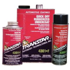 TRANSTAR® 4364-F Quick Dry Rubberized Undercoat, 1 qt Can, Black