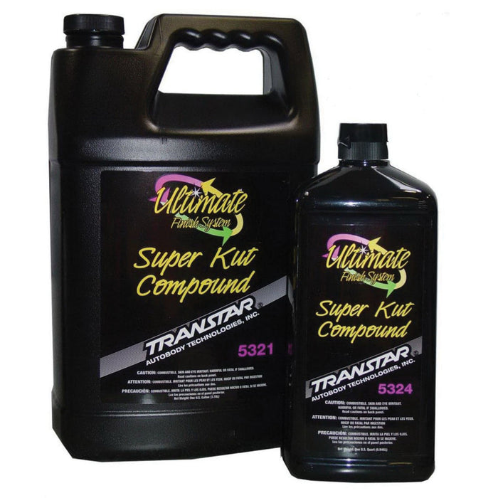 Transtar Autobody Technology 5324 Kut Compound, 1 qt Bottle, Glossy White, Liquid