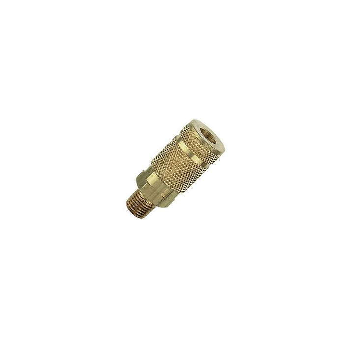 Tru-Flate 13-325 Carded Coupler, 1/4 in, MNPT, Brass