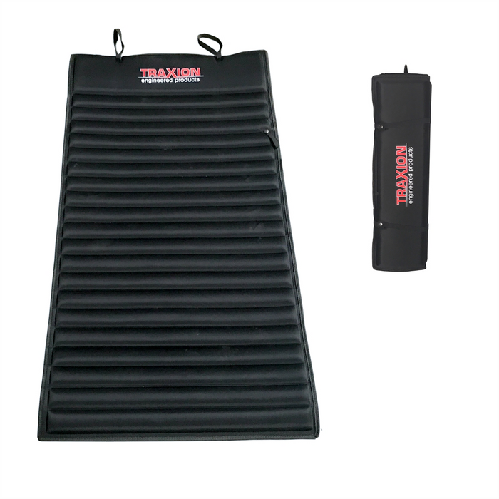 Traxion 1-500 Original Versa-Mat, Roll-Up High Density Foam Utility Mat, Black