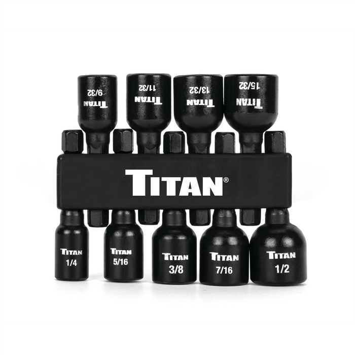 Titan Hand Tools 9 Pc. Sae Magnetic Nut S