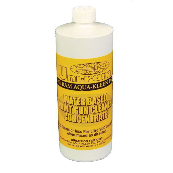 Uni-ram Aqua-Kleen 102-8200 Paint Gun Cleaner, 25 g/L VOC, Waterbourne (Y/N): Yes