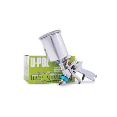 U-POL UP0313 HVLP Gravity Spray Gun, 2.5 mm Tip