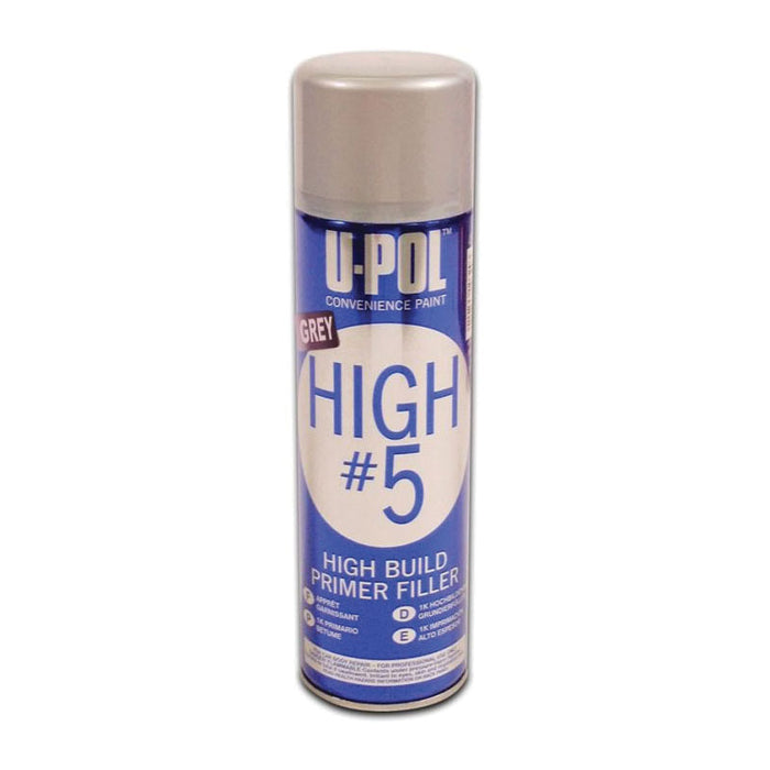 U-POL 0791V HIGH #5 Gray High-Build Primer 450 mL, 21.5 sq-ft Coverage, 60 min Dry Cure