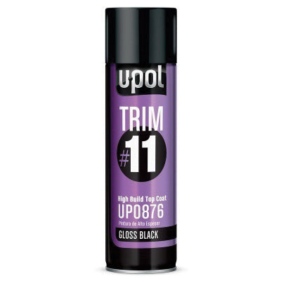 U-POL Trim #11 UP0881 High Build Top Coat 450 ml Aerosol Metallic Silver