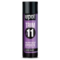 U-POL® Trim #11 UP0880 High Build Top Coat, 450 mL Aerosol Can, Metallic Steel, 48.4 sq-ft/Unit Coverage