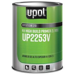 U-POL® SYSTEM 20 UP2274V High Build Primer, 1 L Tin, Black, 4:1 Mixing