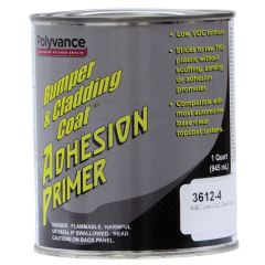 Polyvance Bumper & Cladding Coat™ 3612-4 Low VOC Adhesion Primer, 1 qt Can, Pourable Liquid, Dark Gray