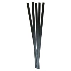 Polyvance R02-04-01-BK Welding Rod, 12 in L x 3/8 in W x 1/16 in THK, Flat, Polypropylene, Black
