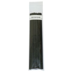Polyvance R02-04-03-BK Welding Rod, 12 in L x 3/8 in W x 1/16 in THK, Flat, Polypropylene, Black
