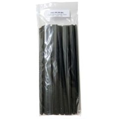 Polyvance R02-04-04-BK Welding Rod, 12 in L x 3/8 in W x 1/16 in THK, Flat, Polypropylene, Black