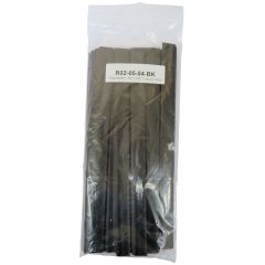 Polyvance R02-05-04-BK Welding Rod, 12 in L x 5/8 in W x 1/16 in THK, Flat, Polypropylene, Black