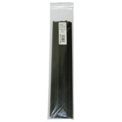 Polyvance R02-07-03-BK Welding Rod, 12 in L x 13/16 in W x 1/16 in THK, Flat, Polypropylene, Black