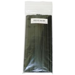 Polyvance R02-07-04-BK Welding Rod, 12 in L x 13/16 in W x 1/16 in THK, Flat, Polypropylene, Black