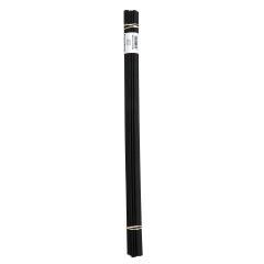 Polyvance R03-01-03-BK Welding Rod, 1/8 in Dia x 12 in L, Round, ABS, Black