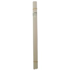 Polyvance R14-01-03-WH Welding Rod, 1/8 in Dia x 12 in L, Round, Acrylonitrile Styrene Acrylate, White