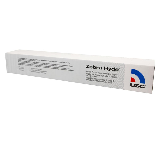 US Chemical & Plastics Zebra Hyde 39036 Premium Masking Paper, 36 in W x 738 ft L, White