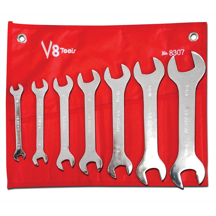 V-8 Tools SET 7PC SUPER THIN 3/8 - 1-1/4