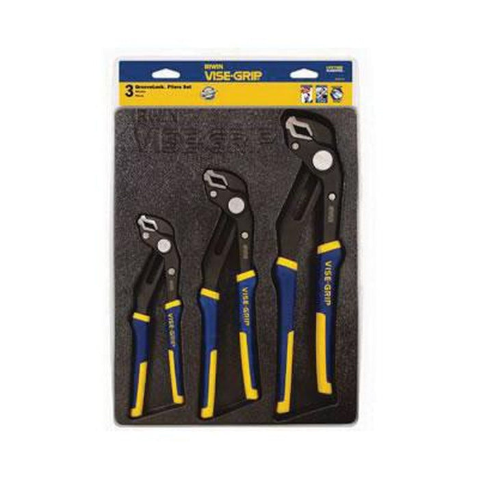 Vise-Grip / Irwin Industrial Tools 3Pc. Groovelock Pliers Set In Tray โ view 2