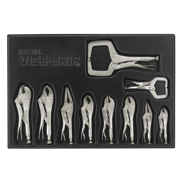 Vise-Grip / Irwin Industrial Tools In Tray- Soft Grip