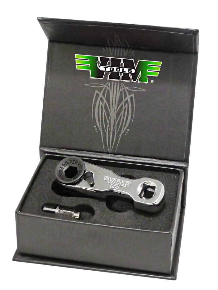 Vim Tools 1/4" Mini Ratchet Double Square Drive,