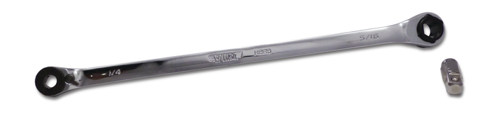 Vim Tools 8" Hex Bit Ratchet, 10/4" and 5/16" hex