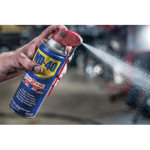 WD-40 SMART STRAW 49002 Multipurpose Lubricant, 8 oz Aerosol Can, Liquid, Amber