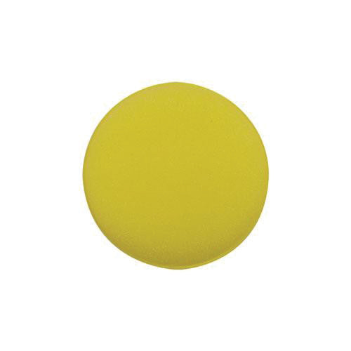 Wizards Products 11009 Round Applicator Pad, 4 in Overall Dia, Yellow