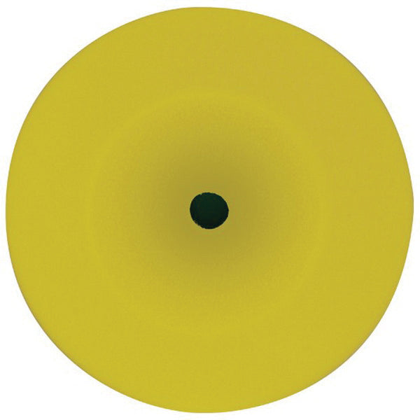 Wizards Products 11204 High Density Buffing Pad, 8-1/2 in Overall Dia, Hook and Loop, Yellow