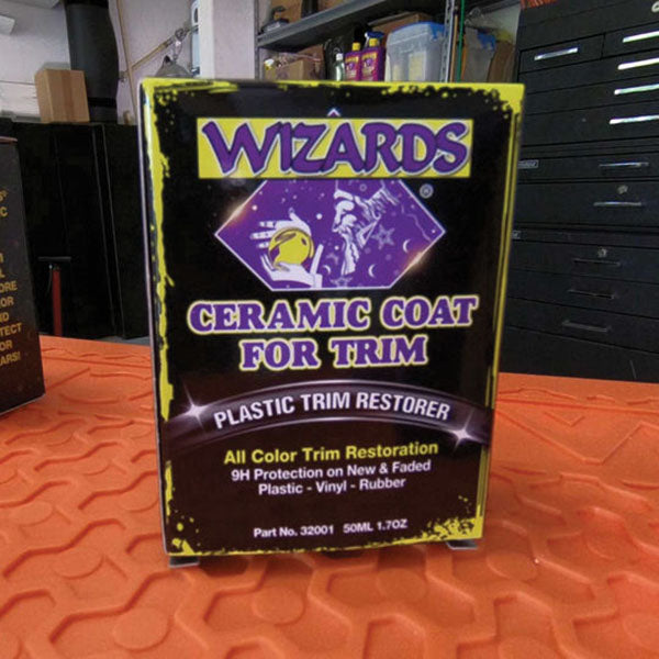 Wizards Products 32001 Plastic Trim Restorer 1.7 oz, Ceramic Coat, Includes Two Applicator Pads