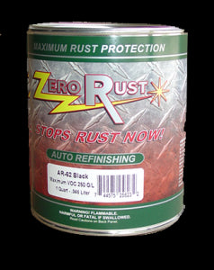 Zero Rust® AR-62QT-CA High Solid Zero Rust Primer, 1 Quart, Black