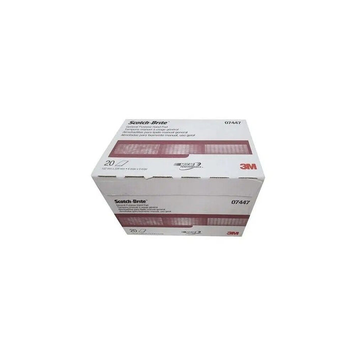 3M 7447 6" x 9" Maroon Alum Ox General Purpose Hand Pads 20 pcs case