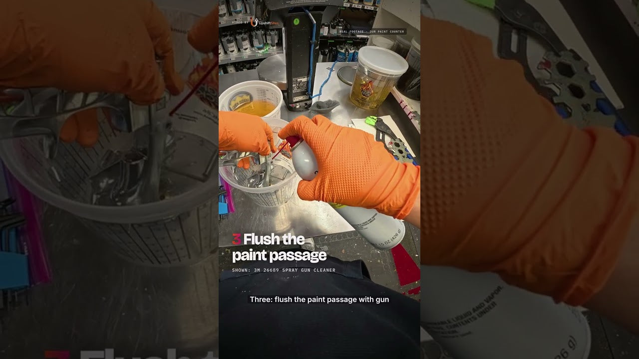 Cleaning a spray gun? 4 rules from the gun makers' manuals #Shorts