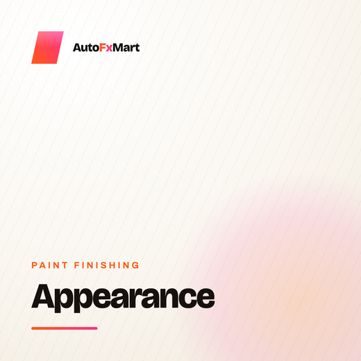 Appearance & Paint Finishing — AutofxMart