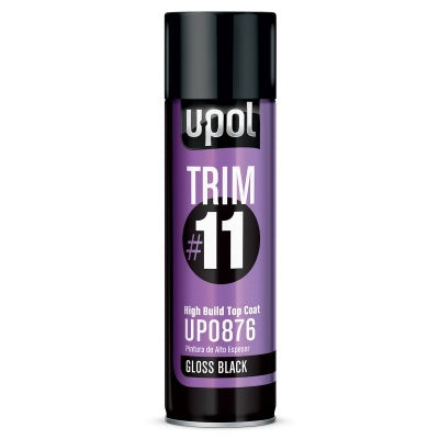 U-POL Trim #11 UP0881 High Build Top Coat 450 ml Aerosol Metallic Silver