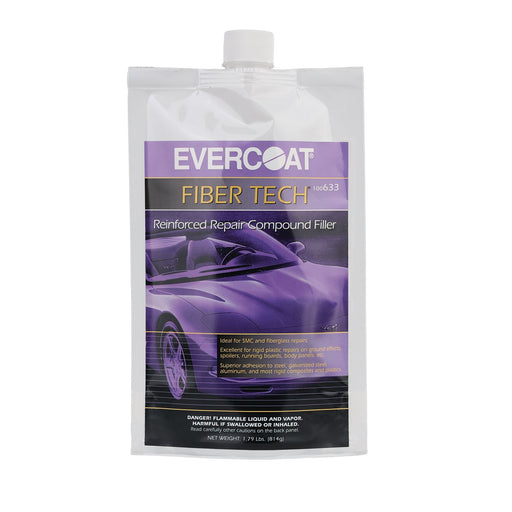 Evercoat FIBER TECH 100633 Reinforced Repair Compound Filler, 1.79 lb Can, Magenta, Heavy Paste