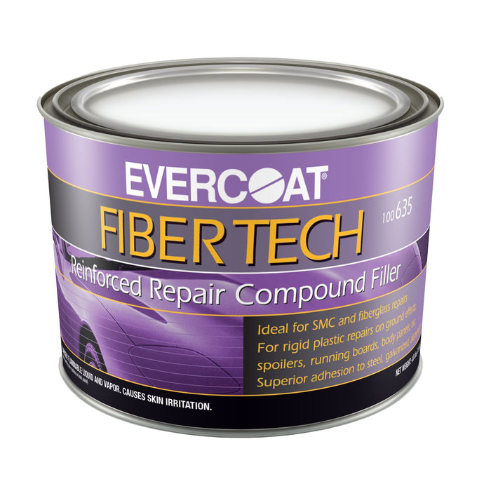 Evercoat FIBER TECH 100635 Reinforced Repair Compound Filler, 0.5 gal Pouch, Magenta, Heavy Paste