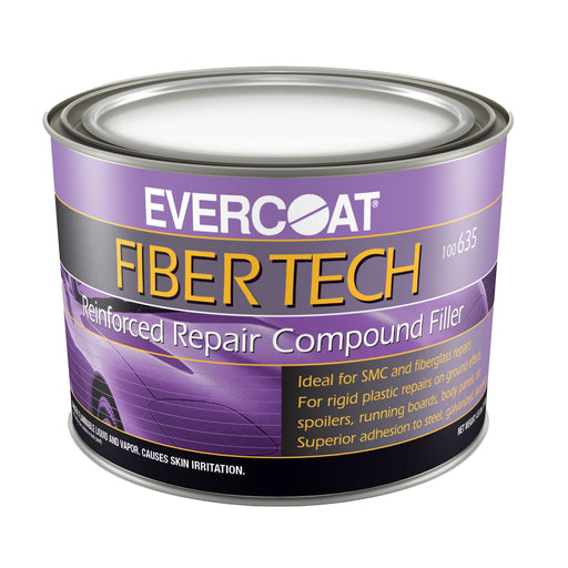 Evercoat FIBER TECH 100635 Reinforced Repair Compound Filler, 0.5 gal Pouch, Magenta, Heavy Paste