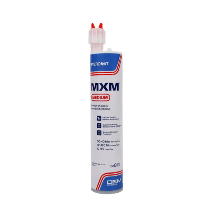 Evercoat MAXIM 100813 Medium Set Bonding Adhesive, 250 mL Cartridge, Gray, Paste, 12 hr Curing — view 2
