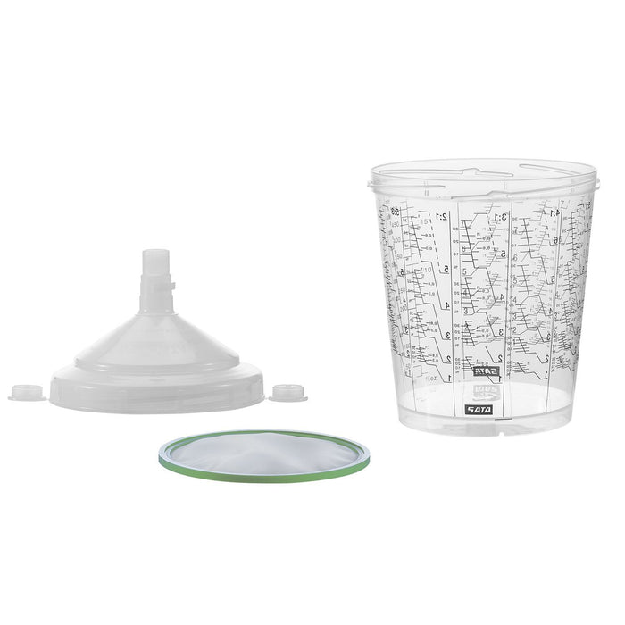 SATA Cup, 0.9L, Std Lid, 200m Plug-In Sieve, 40 Pk — view 2