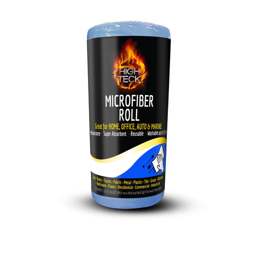 High Teck Products (50) 12" X 12" BLUE MICROFIBER ON ROL