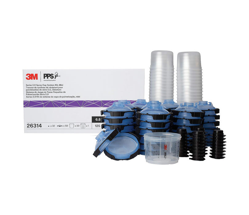 3M™ PPS™ 26314 Mini Spray Cup Liner Kit, 200 mL, Use with Liner (Y/N): Yes