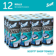 Kimberly-Clark Scott 32896 Shop Towel, 11 x 8.67 in, 90, Hydroknit, Blue, 1 Plys — view 3