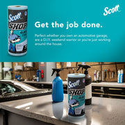 Kimberly-Clark Scott 32896 Shop Towel, 11 x 8.67 in, 90, Hydroknit, Blue, 1 Plys — view 7