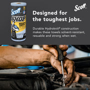 Kimberly-Clark Scott; 32992 Heavy Duty Shop Towel, 11 x 10.64 in, 60, Hydroknit, Blue, 1 Plys — view 3