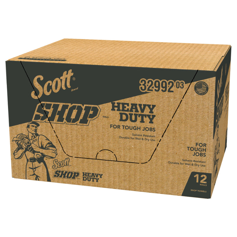 Kimberly-Clark Scott; 32992 Heavy Duty Shop Towel, 11 x 10.64 in, 60, Hydroknit, Blue, 1 Plys — view 7