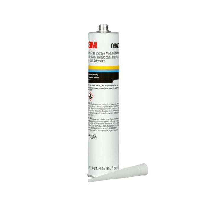 3M™ 08693 Auto Glass Urethane Windshield Adhesive, 10.5 fl-oz Cartridge, Paste, Black, 1.2, 24 hr Curing