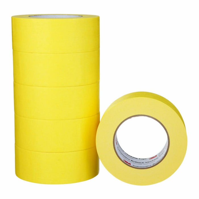 3M™ 06656 Masking Tape, 55 m x 48 mm, 6.3 mil, Yellow, 388N, sleeve 6/rolls